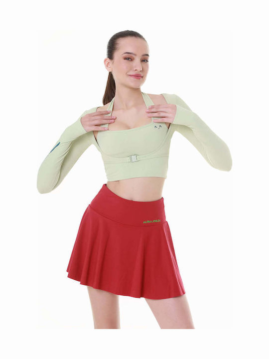 Red Glide Tennis Skirt Ruby