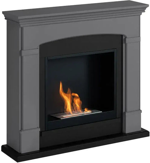 Tagu Indoor Floor Bioethanol Fireplace Gray