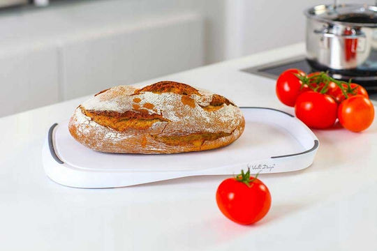 Vialli Design Suprafață de Tăiere pentru Pâine Plastică Albă 1buc