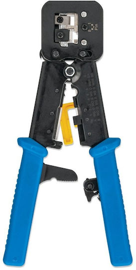 Techly Ethernet Internet Cable Crimping Plier RJ12, RJ11, RJ45 with Ratchet Mechanism