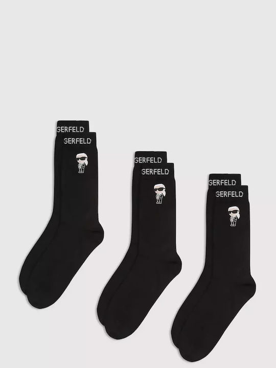 Karl Lagerfeld Чорапи Black 3Пакет