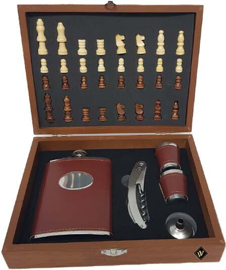 Men's Gift Set Vlv Chess-Shaped Box Accessories Courvoisier VS Cognac