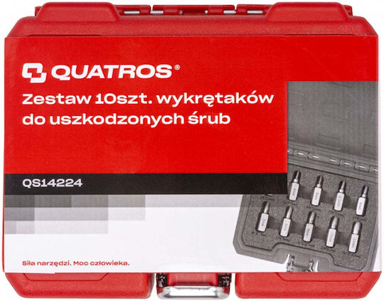 Σετ Εξολκείς Χαλασμένων Βιδών 10τμχ Quatros
