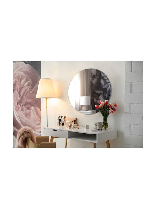 Tulup Oglindă de Perete Diametru 70cm 1buc