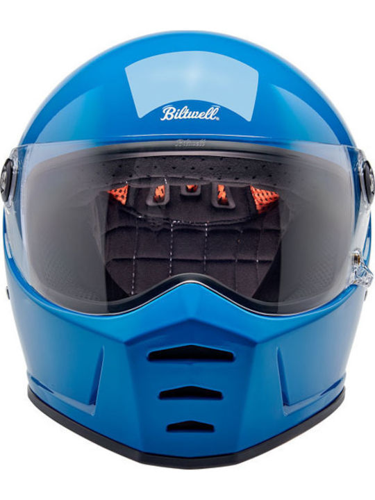 Biltwell Lane Splitter Tahoe Blue Мотоциклетна каска Full Face DOT / ECE 22.06