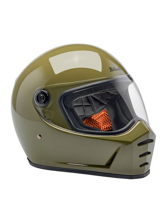 Biltwell Lane Splitter Olive Green Κράνος Μηχανής Full Face DOT / ECE 22.06