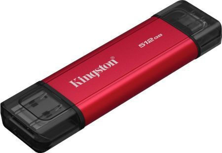 Kingston 512GB USB 3.2 SSD Stick with USB-C & USB-A Connection Black