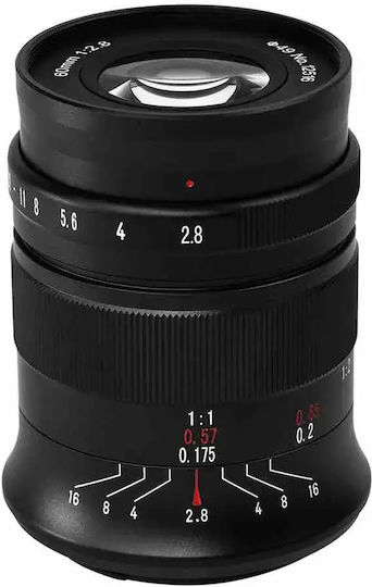 7artisans Crop Φωτογραφικός Φακός Photoelectric 60mm f/2.8 Mark II Telephoto / Macro για Sony E Mount Μαύρος