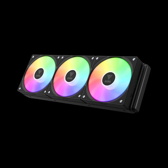 Gamdias Aura GL360 v2 Water Cooling System AIO CPU With 3 120mm Fans And ARGB Lighting