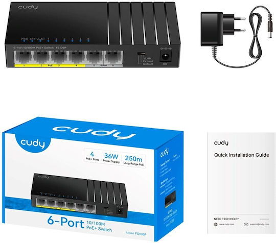 Cudy FS106P L2 Switch