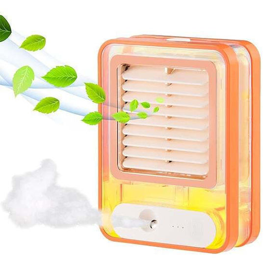 FH-168 USB Rechargeable Fan 1200mAh Orange