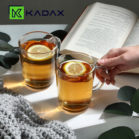 Kadax Κούπα Γυάλινη Διάφανη 410ml 4τμχ Kadax Κούπα Γυάλινη Διάφανη 410ml 4τμχ