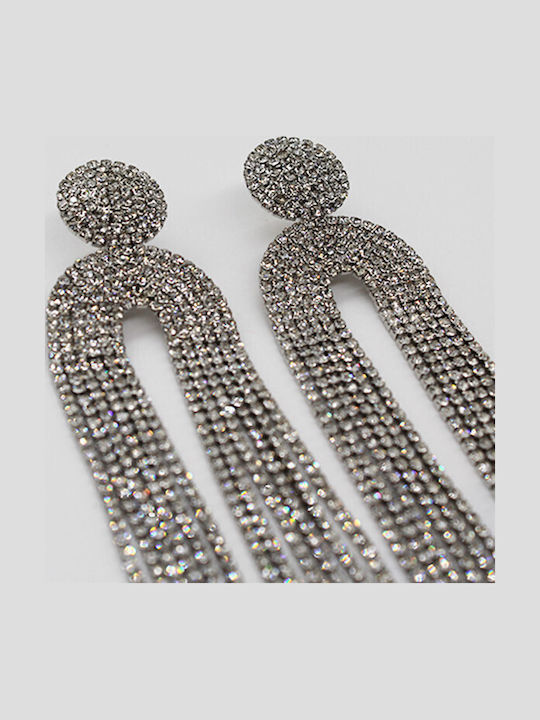 Velve Earrings made of Silver with Stones