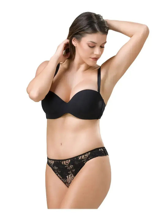 Amelia Women's Brazil with Lace Black