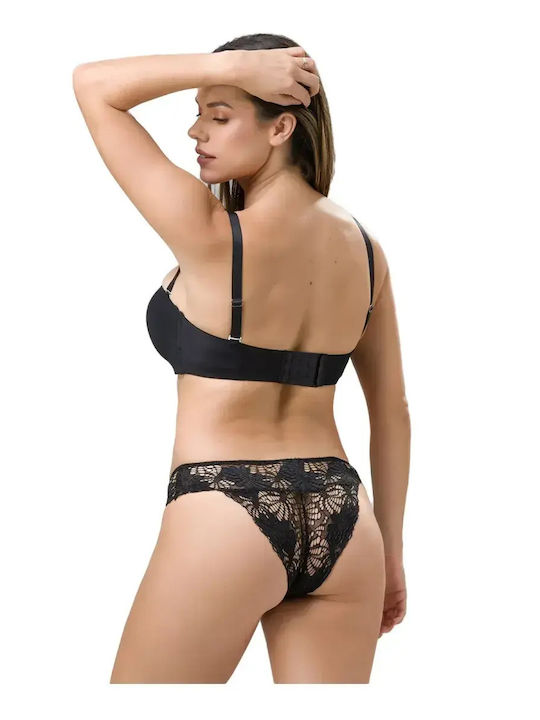Amelia Women's Brazil with Lace Black