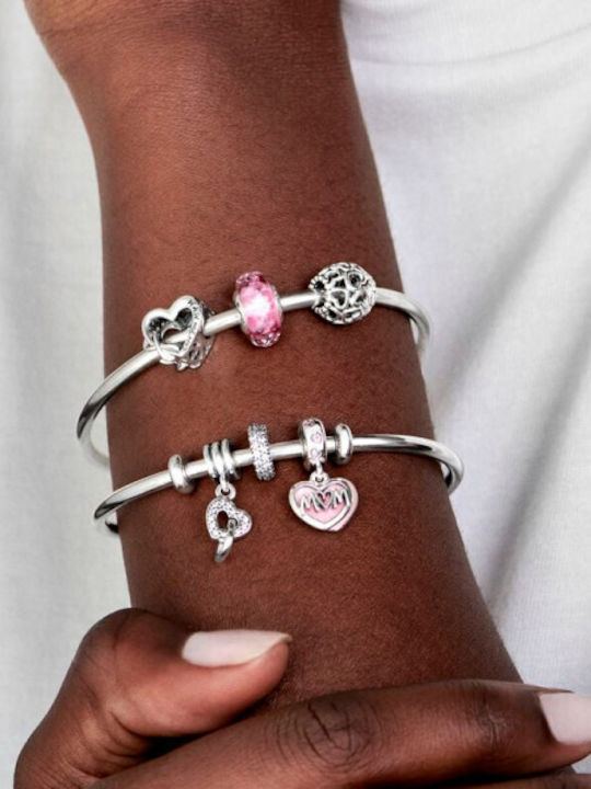 Pandora Interlocking Hearts Anhänger Herz aus Silber mit Zirkon