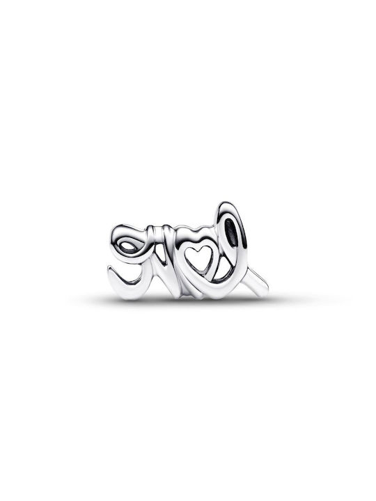 Pandora Handwritten Love Кулон От Сребро