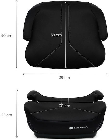 Kinderkraft I-boost Baby Car Seat Booster i-Size Black 22-36 kg