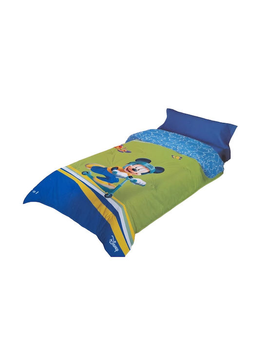 Manterol Casa Παιδικό Πάπλωμα Μονό με Γέμιση Microfiber Πολύχρωμο 150x220εκ.
