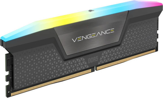 Corsair Vengeance RGB 32GB DDR5 RAM mit 2 Modulen (2x16GB) und Geschwindigkeit 6000 für Schreibtisch