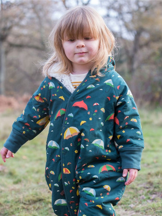 Little Green Radicals Baby Bodysuit for Going Out Long-Sleeved Green