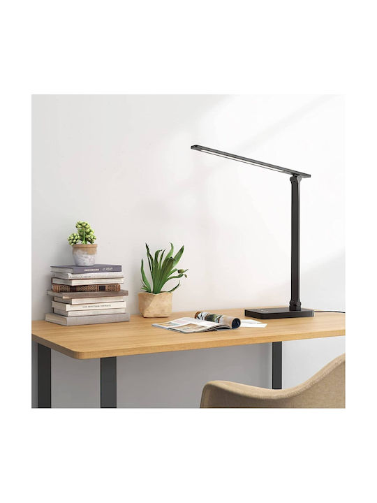 Lampa LED Φωτιστικό Γραφείου σε Μαύρο Χρώμα