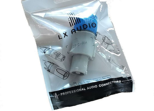 Speakon Power Output Extension 3pc-wh Lx-audio White Powercon 57501-201
