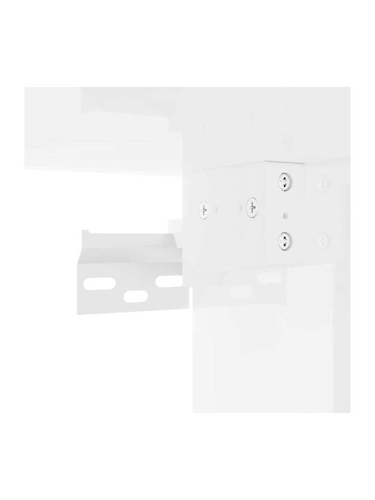 Wall Mounted Living Room Cabinet Made of Particle Board Bright White 30x31x40cm