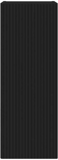 Wall Living Room Cabinet Made of Particle Board Black 30x31x80cm
