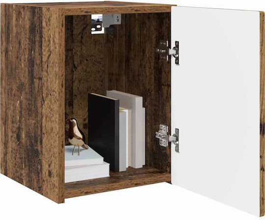 Hängeschrank fürs Wohnzimmer aus Spanplatte Altholz 30x31x40 cm