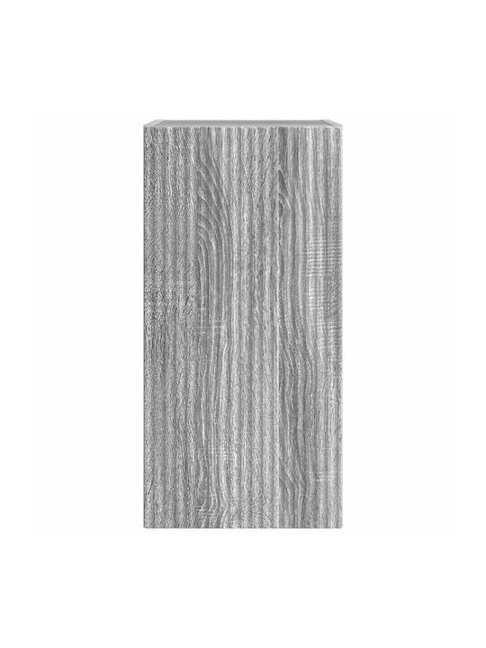 Wand-Kremlampe Wohnzimmer aus Spanplatte Grau Sonom 30x31x60cm