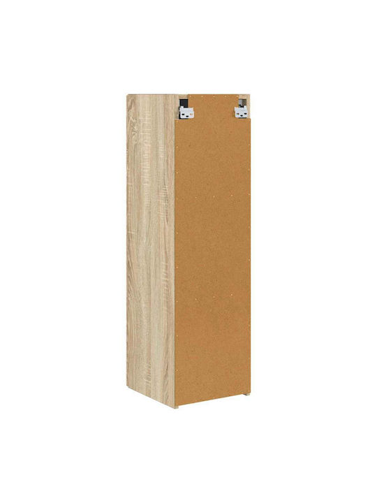 Wand Wohnzimmer Vitrine aus Spanplatte Sonoma 30x31x100cm