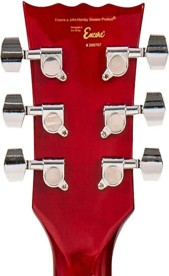 Encore Set Elektrische Gitarre Weiß mit Tasche