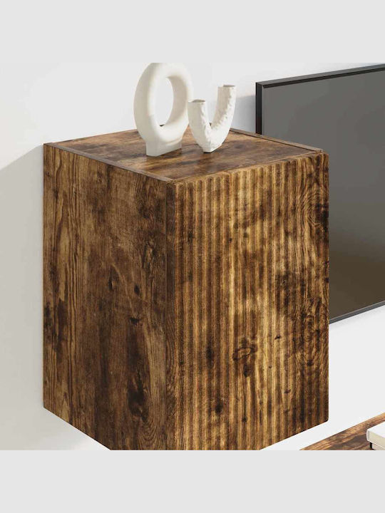 Living Room TV Unit Smoked Oak L30xW31xH40cm