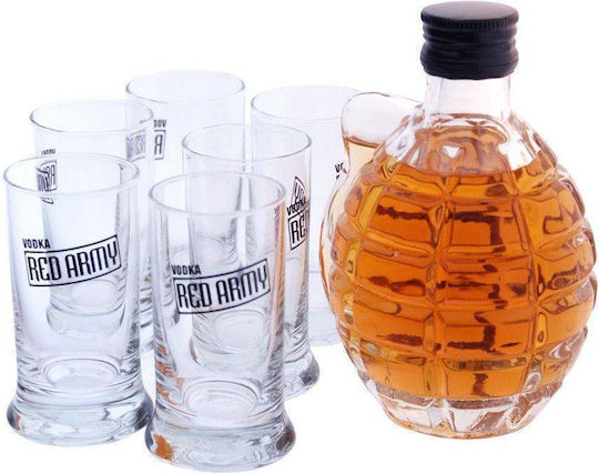 Crystal Head Compoziție cu Pahare Kalashnikov Red Army 1000ml