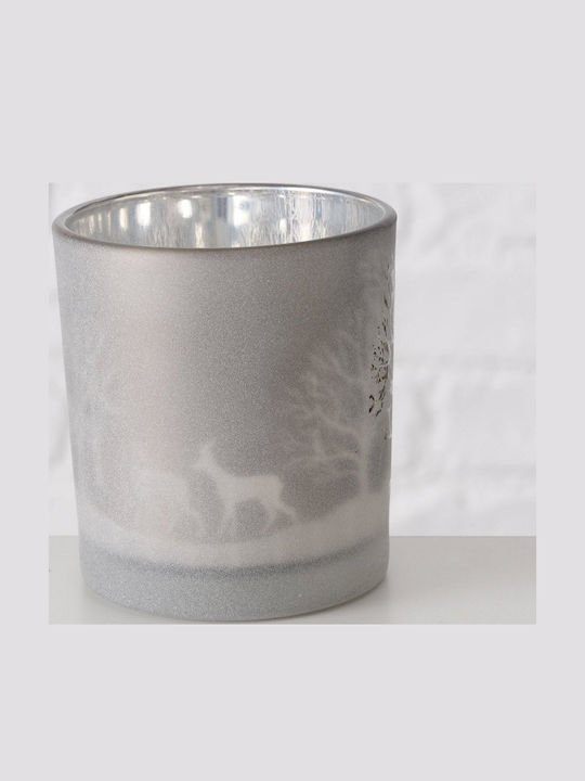 MSA Kerzenhalter Glas in Gray Farbe 1Stück