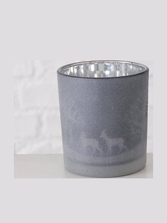 MSA Kerzenhalter Glas in Gray Farbe 1Stück