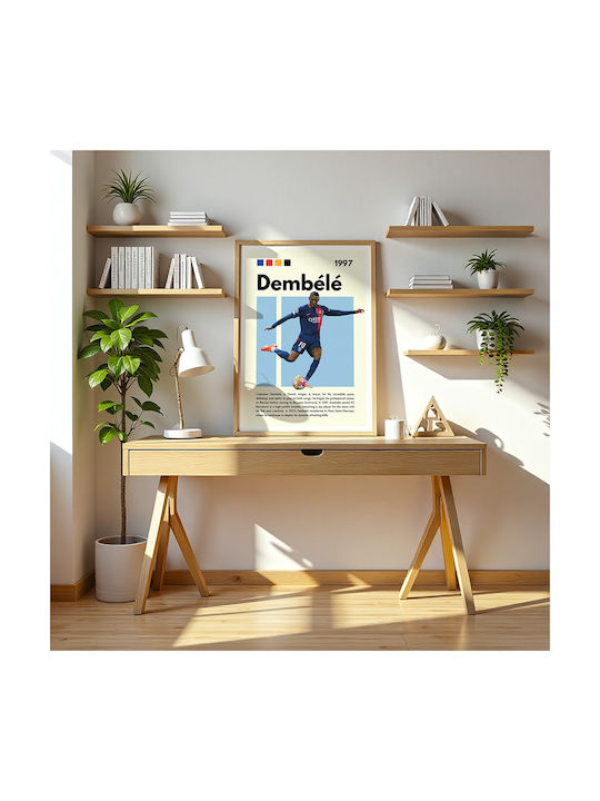 Poster Dembele Sc088 21cm X 30cm Premium Μαύρο Ξύλινο Κάδρο