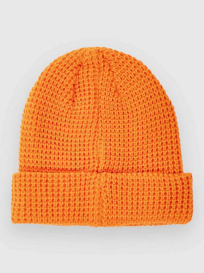 Beanie Unisex Σκούφος Πλεκτός σε Πορτοκαλί χρώμα