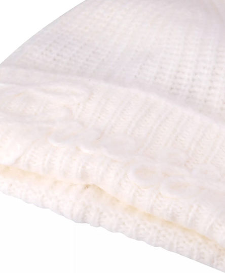 Beanie Feminin Căciulă Tricotat în culoarea Alb