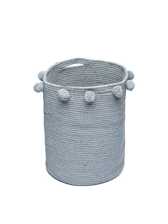 Palamaiki Fountain Decorative Basket Fabric with Handles Steel With Handles 30x30x40cm