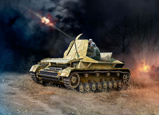 Assembly Model Revell Tank Flakpanzer Iv Möbelwagen 3.7cm Flak 43 144 Pieces