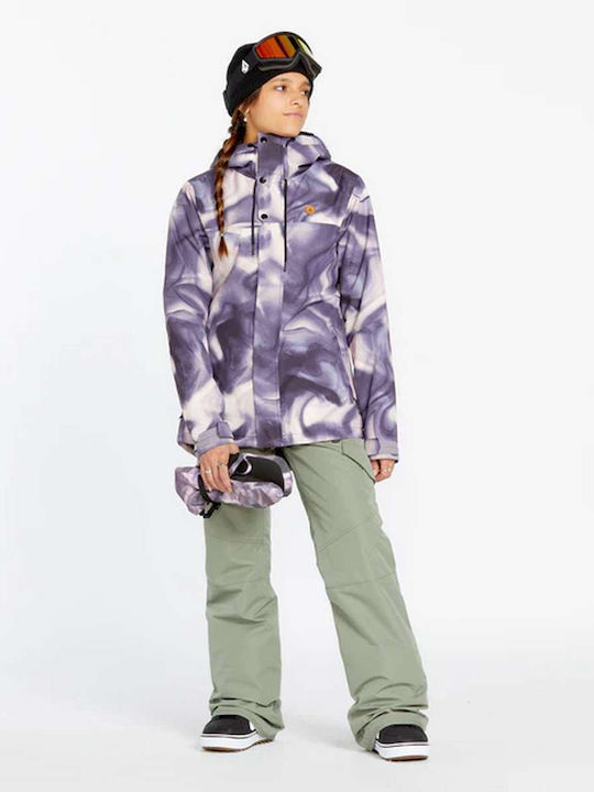 Volcom Bolt Insulated H0452511-NRV Γυναικείο Μπουφάν για Σκι & Snowboard Ροζ