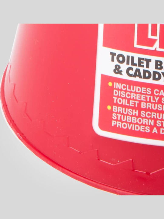 Liao D130034 Kunststoff Badezimmer Toilettenbürste Rot