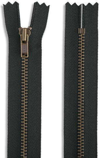 YKK Reißverschluss Blau aus Metall 20cm.