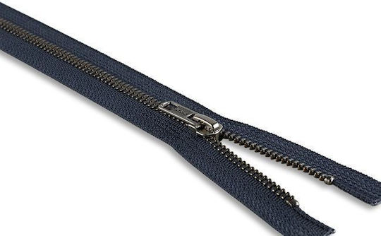 YKK Reißverschluss Blau aus Metall 20cm.