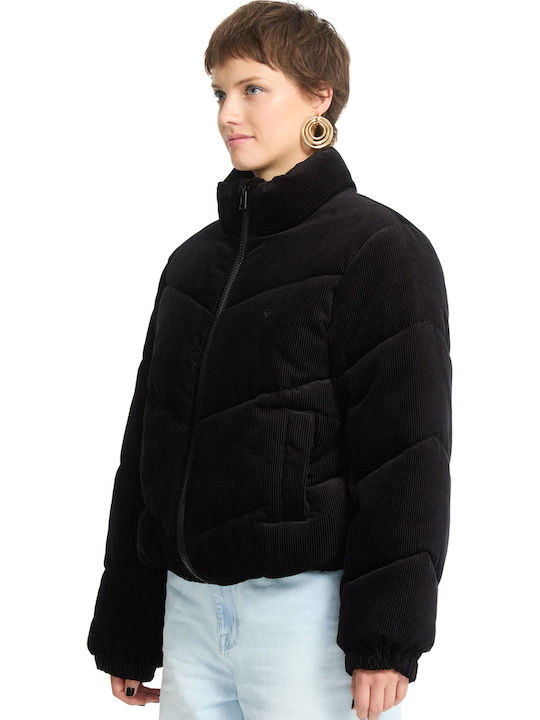 Cord'n Stone Women's Short Lifestyle Jacket for Winter Black