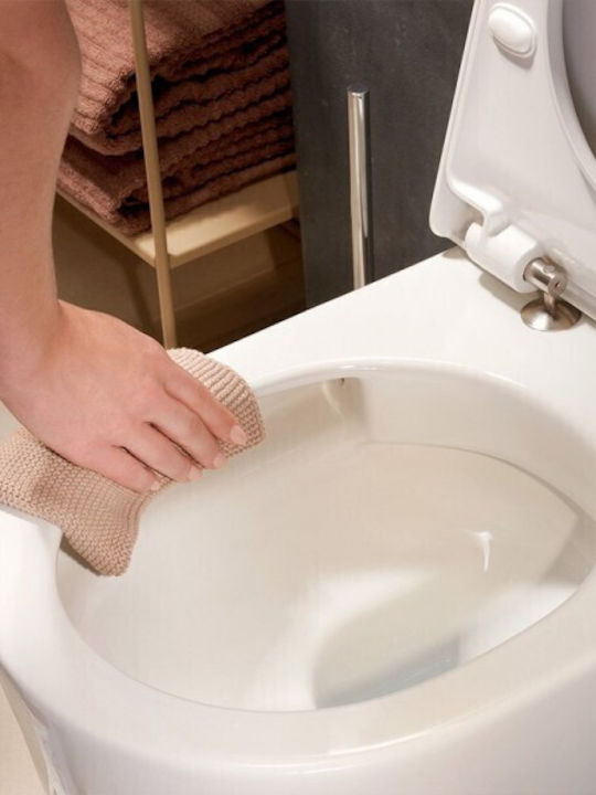 Hansgrohe Stehende Toilette Randlos mit Spülung Weiße
