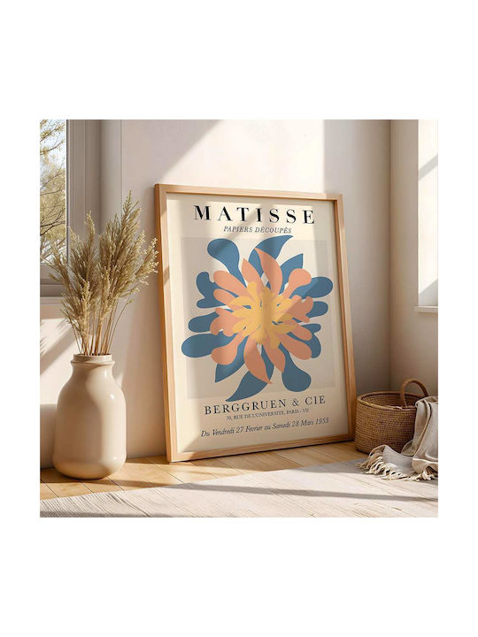 Poster Matisse Berggruen & Cie Art030 21cm X 30cm Frame Dark Natural Wood Brown