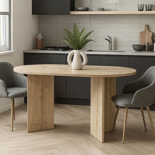 Cortado Τραπεζαρίας Sapphire Oak 138x80x75εκ.